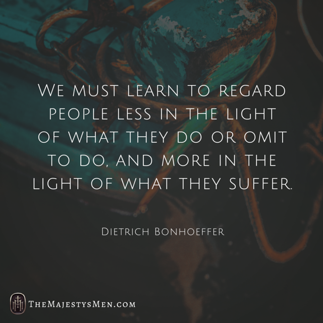 Dietrich Bonhoeffer Quote Regard People Suffer