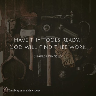tools work charles kingsley quote image