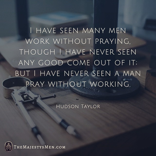 hudson taylor work prayer importance image quote